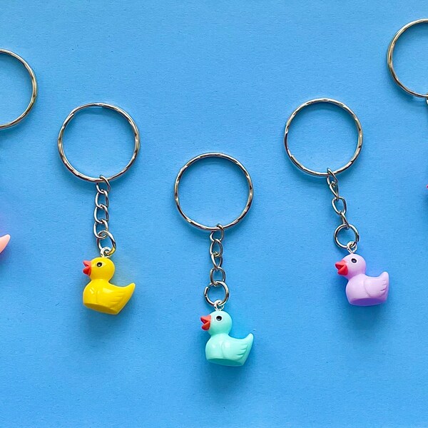 Cute DUCK keyrings - Variety of colours - Multipack options available