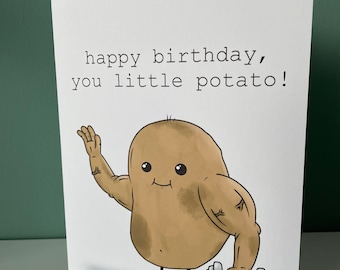 Tarjeta de cumpleaños de papa musculosa - DESCARGA DIGITAL