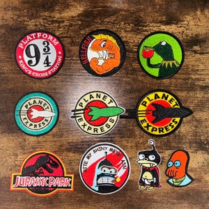 Cartoon geborduurde patchstickers