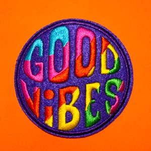 Naklejki haftowane „Good Vibes Pozytywne myślenie”