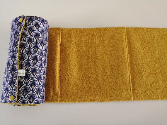 Essuie tout lavable Z/éro d/échet 5 carr/és en tissu coton motif carr/és mosa/ïque et coton nid dabeille