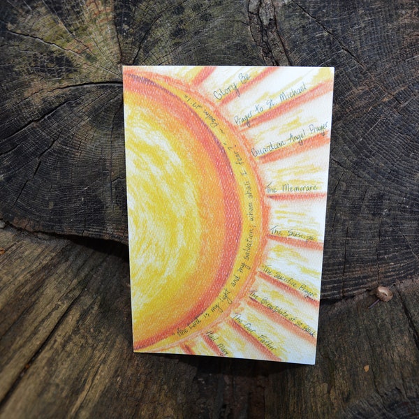 Sun Rays Spiritual Bouquet Card