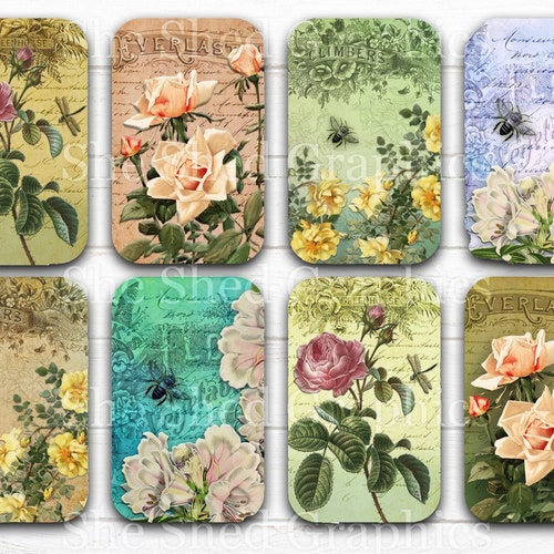 Vintage Patterned Papers Altoid Tin Insert Printable Digital - Etsy