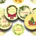 Christmas Round Gift Tags, 1 In. 25mm 1.5 In. and 2 In., Printable ...
