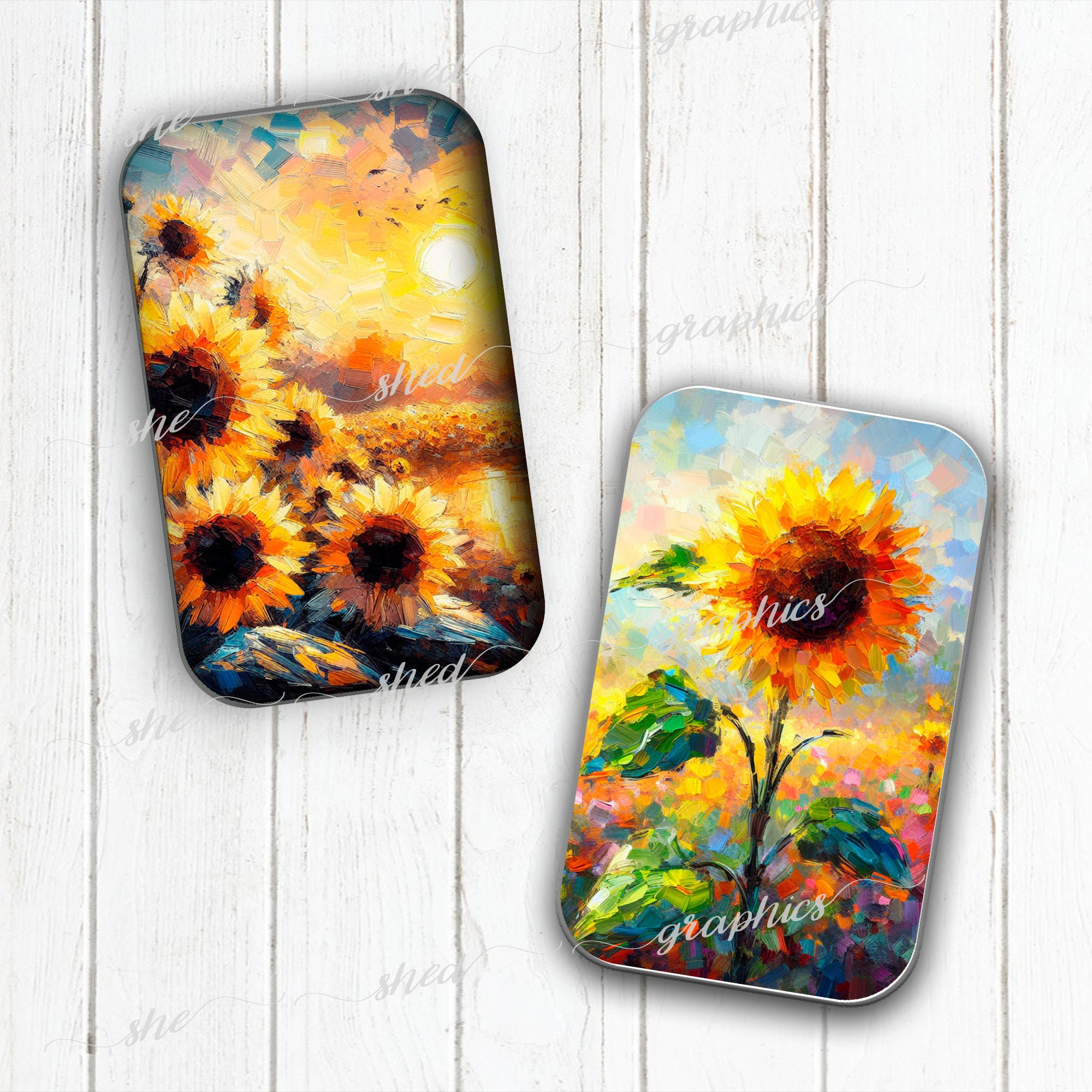 Sunflowers, Altoids Tin Printable Images, Printable Gift Tags, Autumn ...