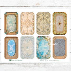 Altoid Tin Printable Insert, Gilded Age Ceiling, Printable Digital ...