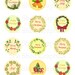 Christmas Round Gift Tags, 1 In. 25mm 1.5 In. and 2 In., Printable ...