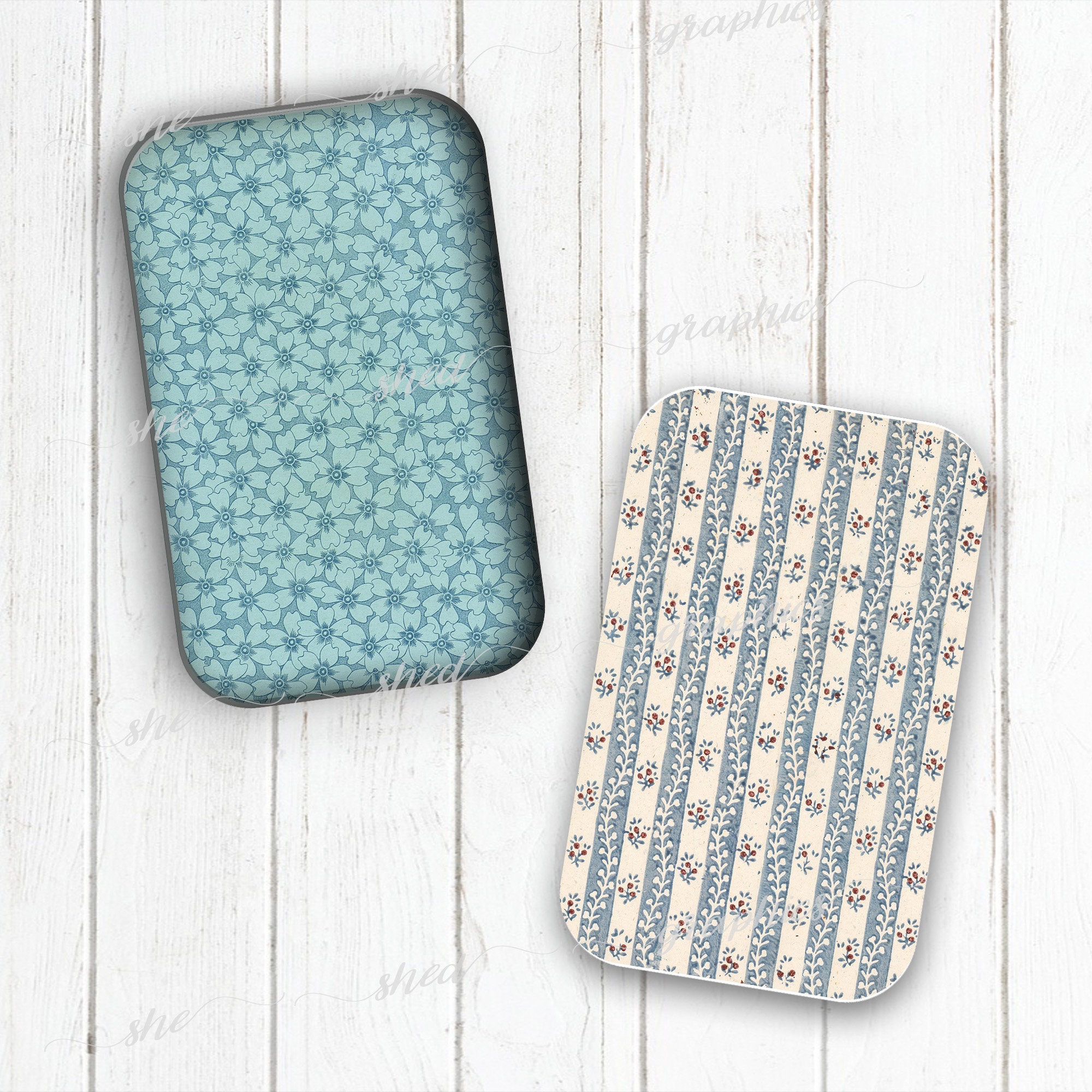 Vintage Petite Patterns, Altoid Tin Insert, Printable Design, Digital ...