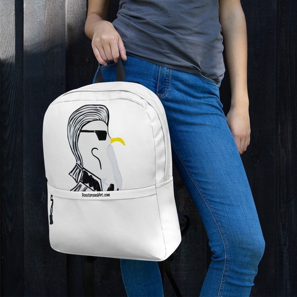 Karl Lagerfeld Art Inspired Fun Casual Rooster Backpack Bag Art Fun Gift Him Her Student