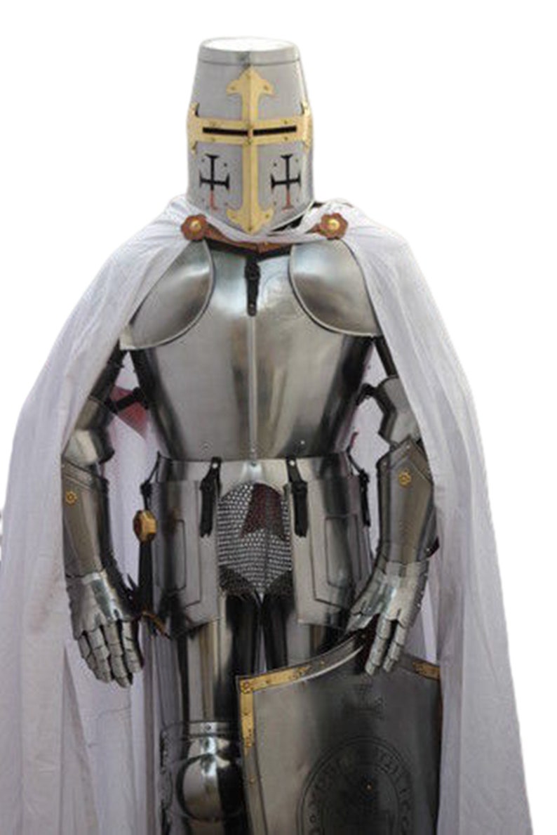 Knight Wearable Suit Of Armor Crusader Gothic Full Body Armour Etsy