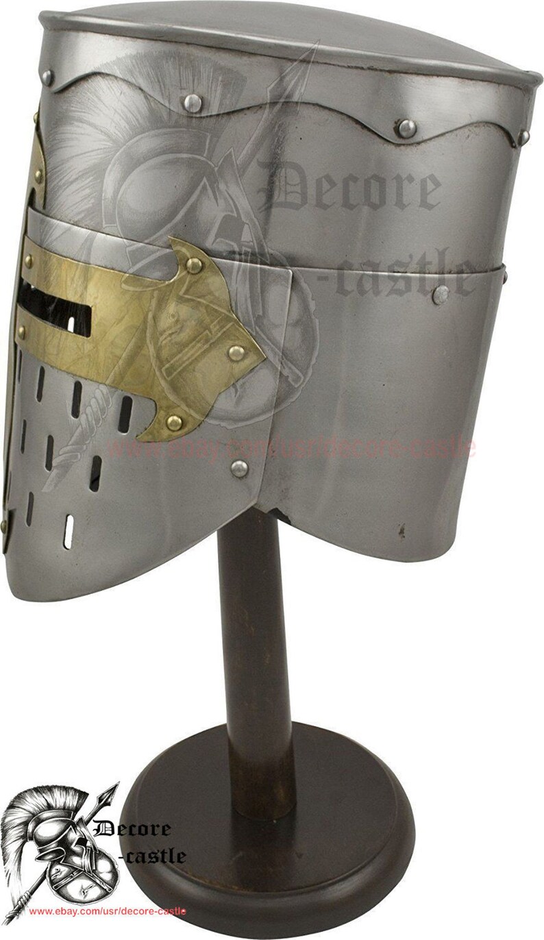 Crusader Knight Templar Helmet Medieval Armor Roman Fully Wearable with Liner