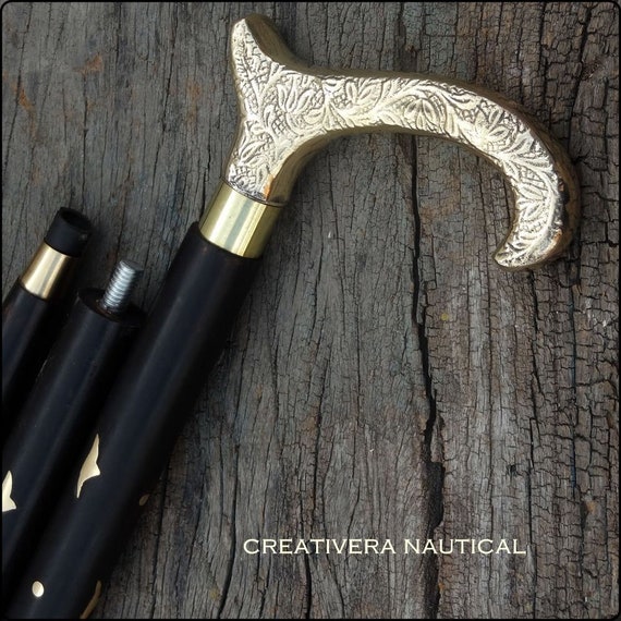 Gehstock Messing Stock Griff Holz Vintage Designer Antik Viktorianisch Stil Günstig Kaufen - Preis, Kostenloser Versand, Echte Bewertungen Mit Fotos