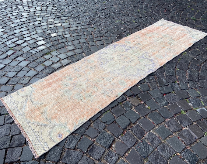 2,5 x 8,8 ftTurkish rug, Vintage rug, Runner Rug, Hallway rug, Wool rug, Handmade rug, Carpet, Kilim, Home decor | 78 x 269 cm