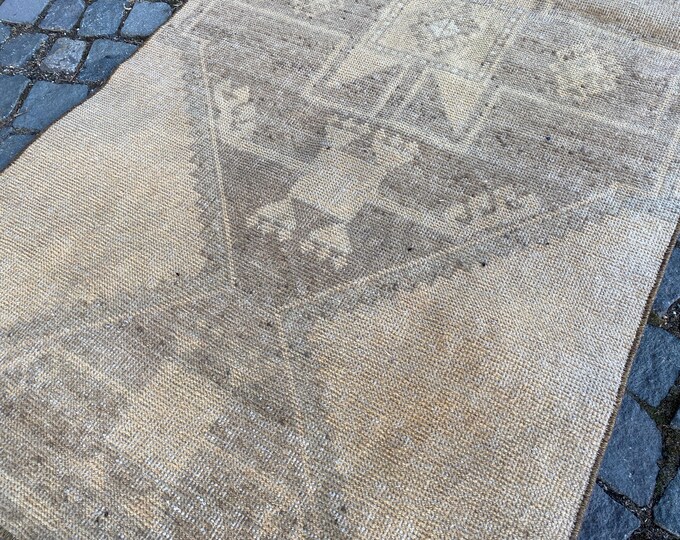 Area Rug, Turkish rug, Home decor, Vintage rug, Wool rug, Handmade rug, Carpet, Kilim |96 x 126 cm = 3,1 x 4,1 ft