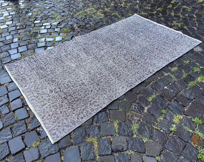 Oushak rug, Area Rug, Turkish rug, Home decor, Vintage rug, Wool rug, Handmade rug, Carpet, Kilim | 108 x 199 cm = 3,5 x 6,5 ft