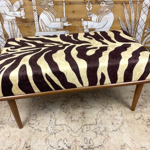 Handmade Ottoman Bench US FREE TAX  Turkish Rug Upholstered Bench, Boho Decor