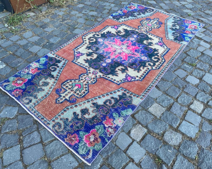 housewarming rug handmade area rug  turkish handmade rug for bedroom vintage rug  turkish rug vintage area rug antique rug  3,3 x 6,8 ft