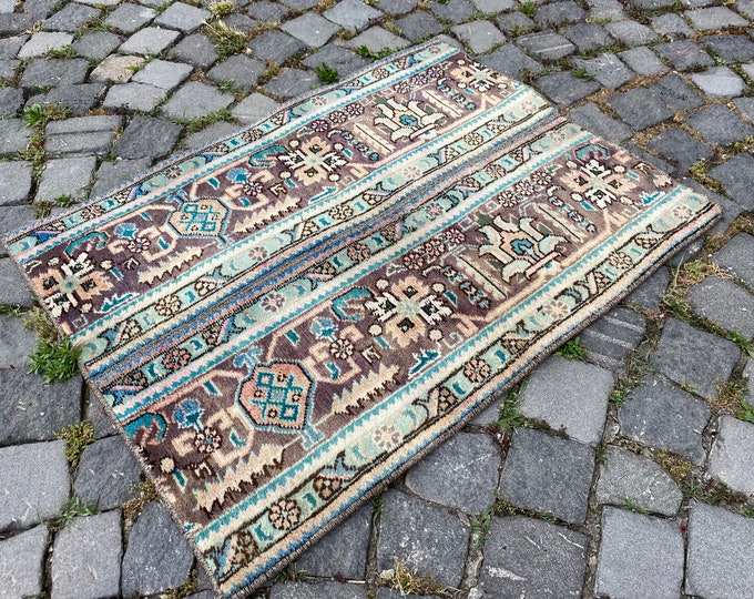 2,1 x 2,9 ft,Turkish rug, Vintage rug, Area Rug, Home decor, Wool rug, Handmade rug, Carpet, Kilim | 67 x 90 cm