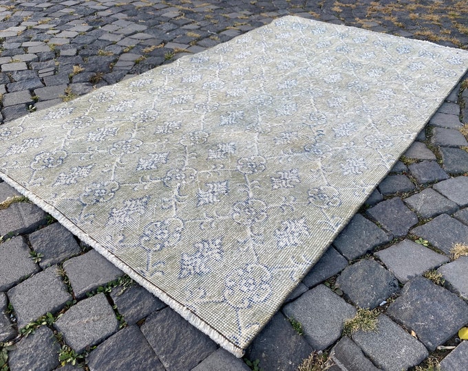 Natural dyed rug, Turkish rug, Area rugs, Vintage rugs, Kitchen rug, Decor rug, Turkish carpet | 104 x 182 cm = 3,4 x 5,9 ft
