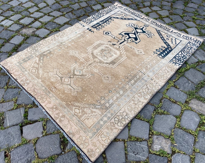 housewarming rug handmade area rug  turkish handmade rug  rugs for bedroom vintage rug  turkish rug vintage area rug antique rug  2,9x3,9 ft