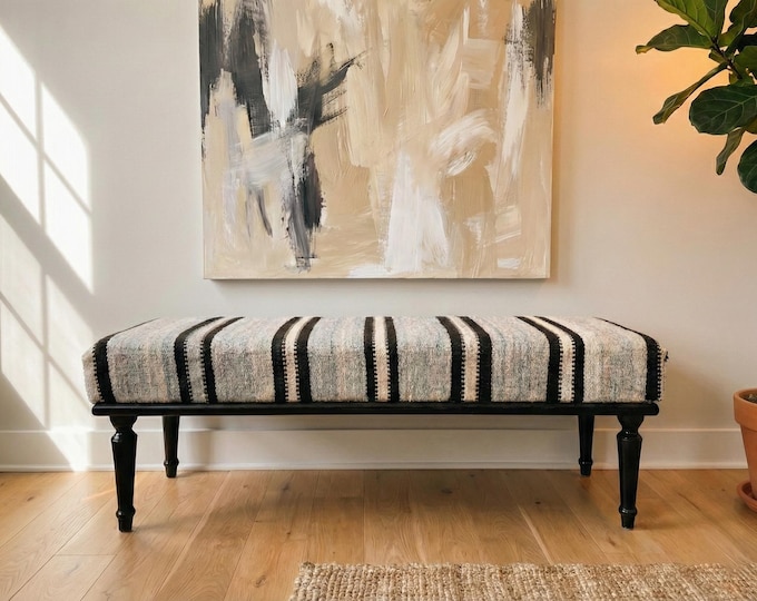 handwoven kilim bench ottoman bench coffee table, ottoman footsool upholstered bench table ottomans poufs bench piano bench entryway bench