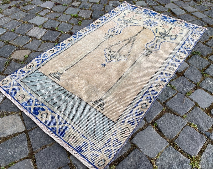 Area Rug, Turkish rug, Home decor, Vintage rug, Wool rug, Handmade rug, Carpet, Kilim | 70 x 119 cm = 2,2 x 3,9 ft