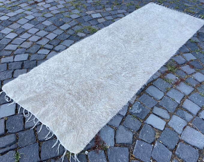 Boho rug, Turkish kilim, Natural dyed rug, Wool rug, Handmade kilim, Carpet, Bohemian kilim,  Runner kilim | 77 x 210 cm = 2,5 x 6,8 ft