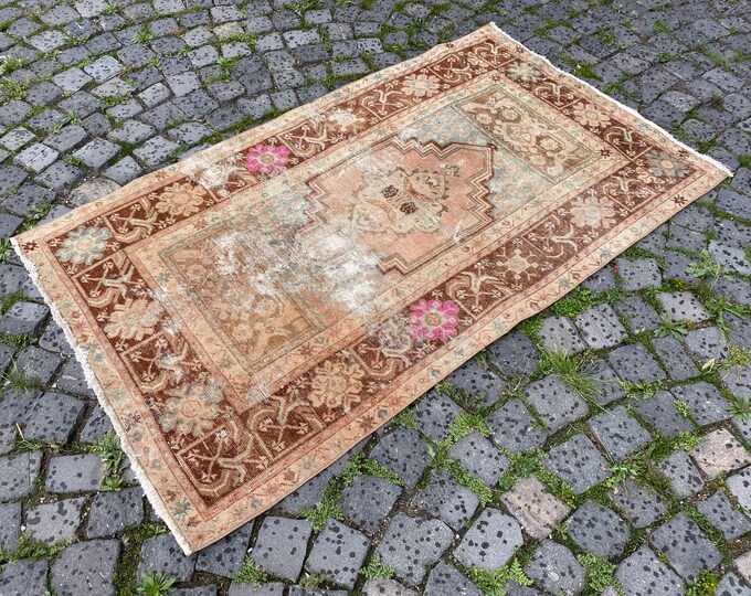 Area Rug, Turkish rug, Home decor, Vintage rug, Wool rug, Handmade rug, Carpet, Kilim | 98 x 170 cm = 3,2 x 5,5 ft
