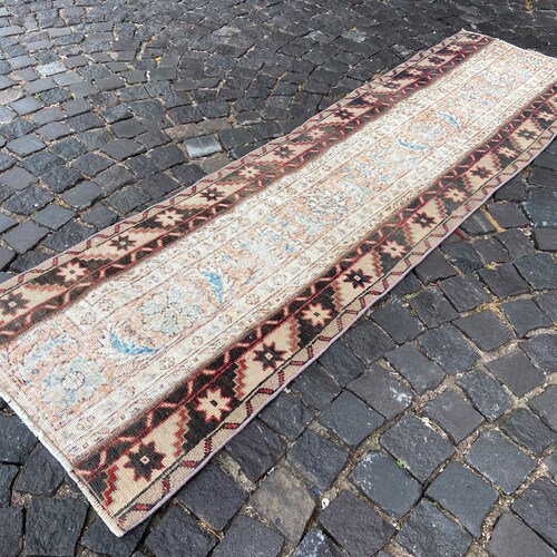 Runner Rug, Turkish rug, Vintage rug, Hallway shops rug, Wool rug, Handmade rug, Carpet, Kilim, Home decor | 70 x 246 cm = 2,2 x 8,0 ft