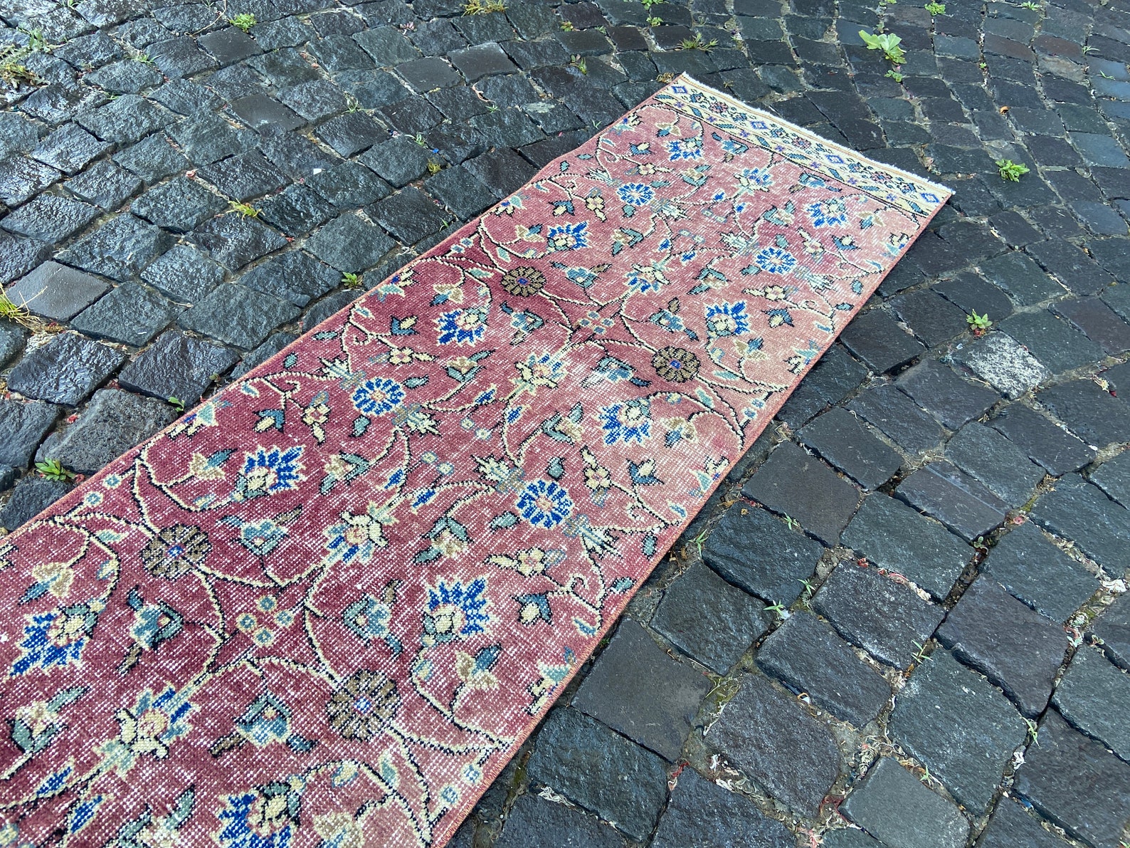 Entryway rug Wool rug Runner rug Bohemian rug Vintage rug | Etsy