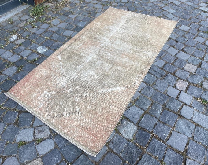 Vintage rug, Area Rug, Turkish rug, Home decor, Wool rug, Handmade rug, Carpet, Kilim 90 x 176 cm = 2,9 x 5,7 ft
