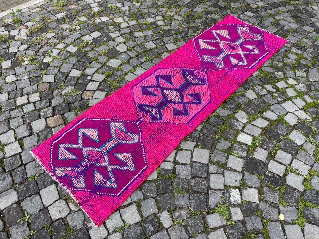 1950 Wool Rug Vintage From 1950s, %100 Wool Handmade, Turkish Vintage Rug, Runner Rug ...