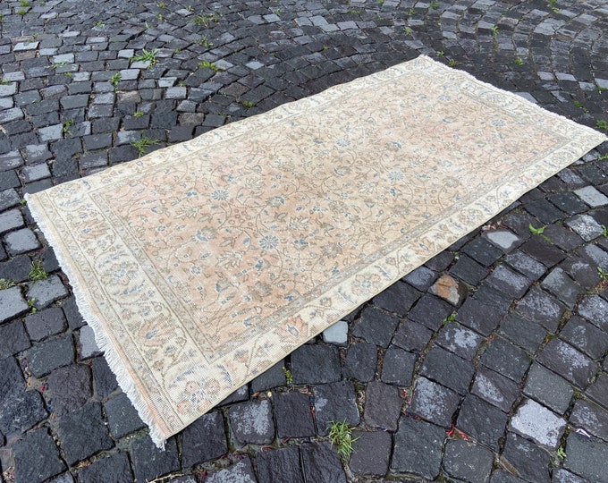 Carpet, Turkish rug, Handmade rug, Area rug, Kilim, Vintage rugs, Wool rug, Bohemian rug | 105 x 200 cm = 3,4 x 6,5 ft