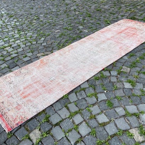 2,8 x 9,7 ft,Handmade rug, Runner rug, Wool rug, Turkish rug, Ethnic rug, Bohemian rug, Home decor, Carpet, Decor rug, Oushak rug