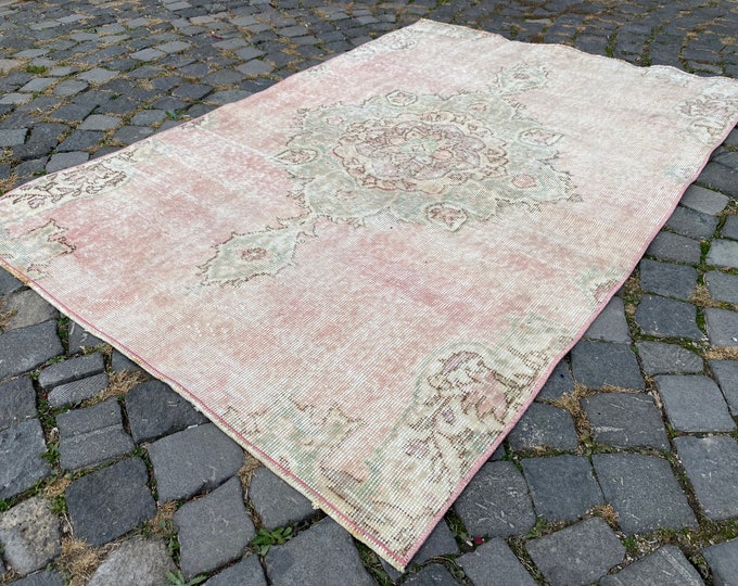 Area Rug, Turkish rug, Home decor, Vintage rug, Wool rug, Handmade rug, Carpet, Kilim | 116 x 173 cm = 3,8 x 5,6 ft