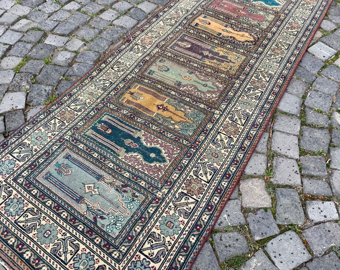 Home decor, Turkish rug, Vintage rug, Runner Rug, Hallway rug, Wool rug, Handmade rug, Carpet, Kilim | 83 x 206 cm = 2,7 x 6,7 ft