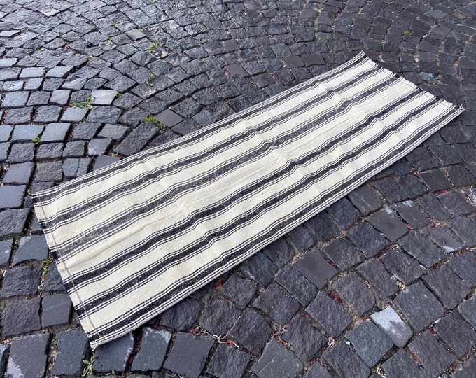 Turkish kilim. Vintage kilim, Kilim runner, Kilim, Handmade kilim, Hallway kilim, Corridor kilim, Turkish rug | 62 x 170 cm = 2,0 x 5,5 ft