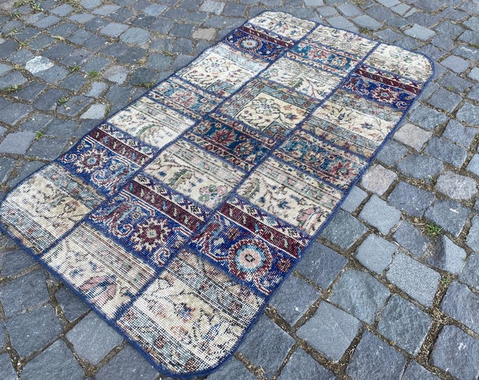 Turkish rug, Vintage rug, Area Rug, Home decor, Wool rug, Handmade rug, Carpet, Kilim80 x 146 cm = 2,6 x 4,7 ft