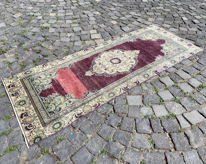 2,3 x 5,9 ft,Vintage rug, Turkish rug, Runner Rug, Hallway rug, Wool rug, Handmade rug, Carpet, Kilim, Home decor | 73 x 181 cm