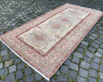 Vintage rug, Area Rug, Turkish rug, Home decor, Wool rug, Handmade rug, Carpet, Kilim | 120 x 230 cm = 3,9 x 7,5 ft