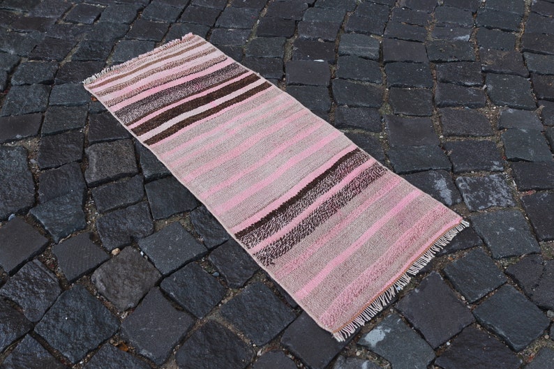 Kilim Bathroom Rug Vintage rug Doormat Small Rug Turkish ...