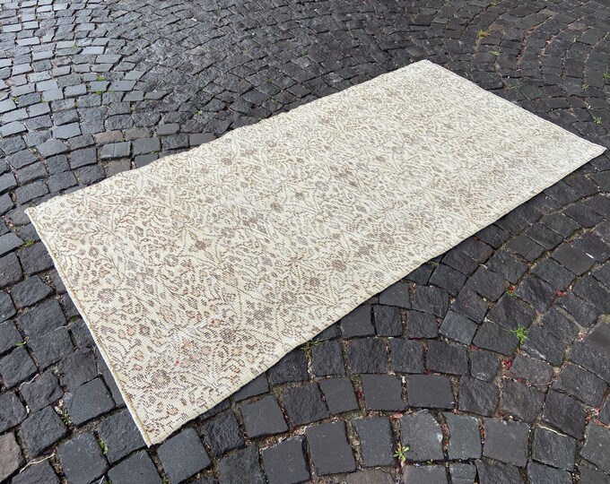 Turkish rug, Vintage rug, Area Rug, Home decor, Wool rug, Handmade rug, Carpet, Kilim | 104 x 201 cm = 3,4 x 6,5 ft