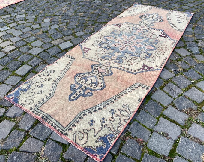 Handmade  runner rug, Turkish wool rug, Corridor rug, Bohemian rug, Home decor, Carpet, Decor rug | 75 x 198 cm = 2,4 x 6,4 ft