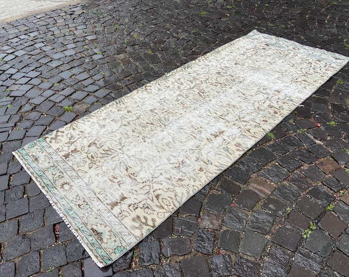 3,3 x 8,2 ft,Runner Rug, Turkish rug, Vintage rug, Hallway rug, Wool rug, Handmade rug, Carpet, Kilim, Home decor | 102 x 251 cm