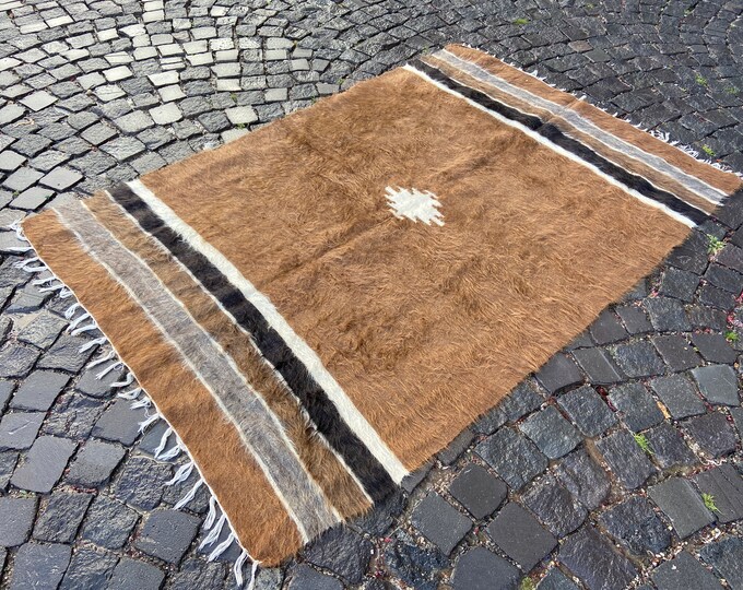 4,3 x 6,2 ft, Turkish kilim, Area kilim, Vintage rug, Handmade rug, Wool rug, Carpet, Bohemian rug, Kilim | 133 x 190 cm