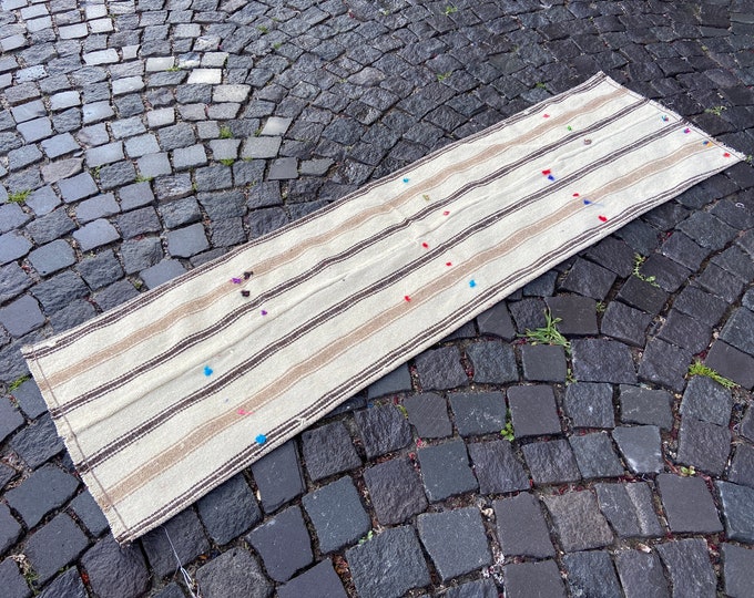 1,8 x 6,2 ft,Striped rug, Handmade rug, Turkish kilim, Runner kilim, Wool rug, Kitchen rug, Carpet, Decor rug, Floor rug | | 55 x 189 cm