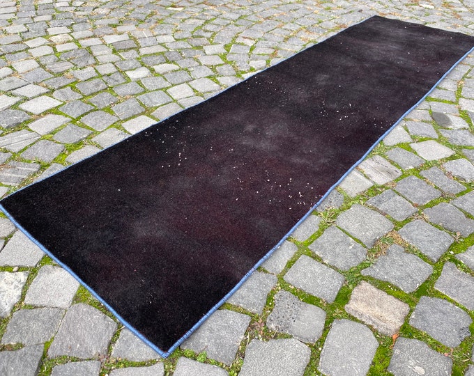 Turkish vintage runner rug, Handmade wool rug, Hallway rug, Bohemian kitchen rug, Dining room rug, 60 x 213 cm = 1,9 x 6,9 ft