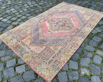 Area Rug, Turkish rug, Home decor, Vintage rug, Wool rug, Handmade rug, Carpet, Kilim |97 x 165 cm = 3,1 x 5,4 ft