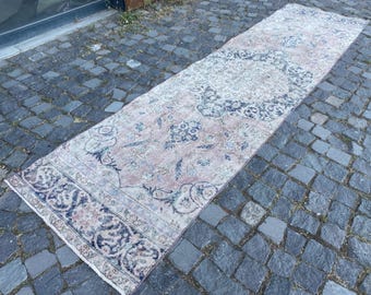 Vintage Teppich Läufer, Kelim Teppich, Vintage Teppich, Flurteppich, Kelimteppich, Wohndeko | 84 x 314 cm groß