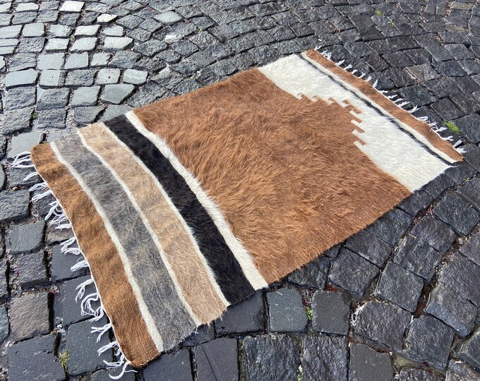 Turkish kilim, Area kilim, Vintage rug, Handmade rug, Wool rug, Carpet, Bohemian rug, Kilim | 78 x 114 cm = 2,5 x 3,7 ft